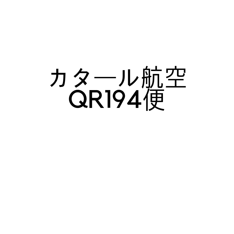 カタール航空QR194便(ブリュッセル～ドーハ)に搭乗したのでレポート